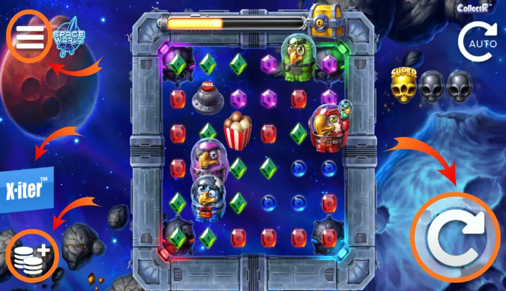 Start van de game en interface